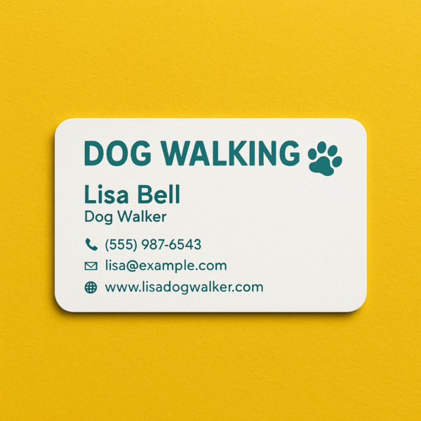 Custom Dog Walking Business Cards – Get 200 Free Today!