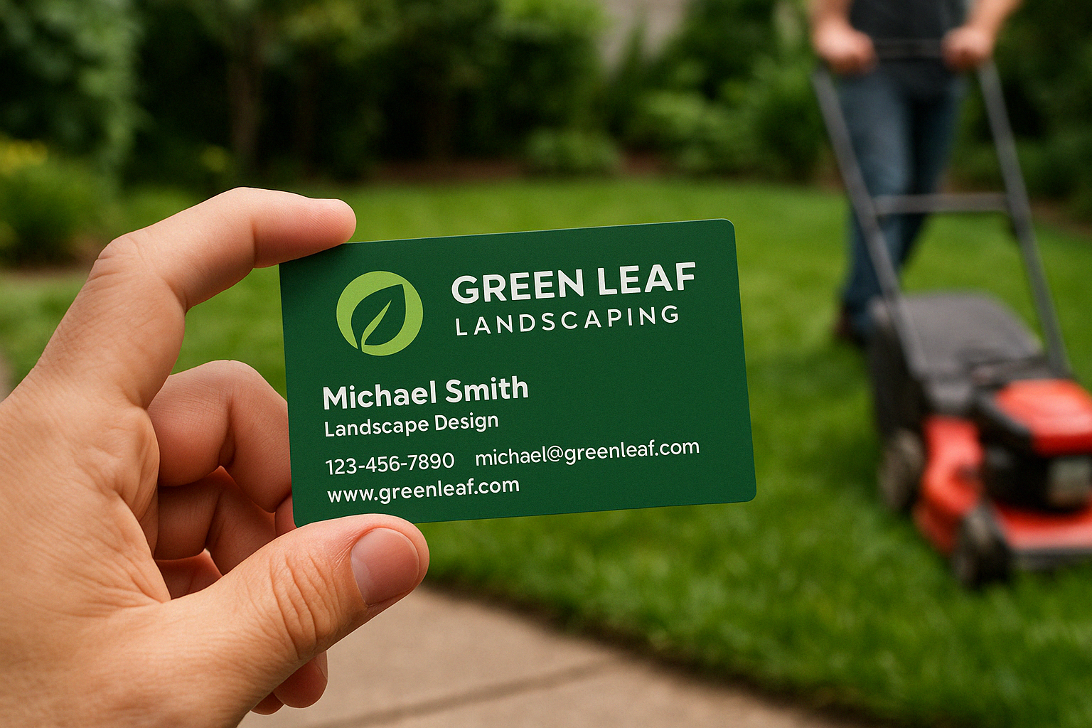 Free Business Cards For Landscaping Services