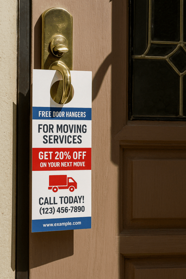 Free Door Hangers For Moving Services Promotions