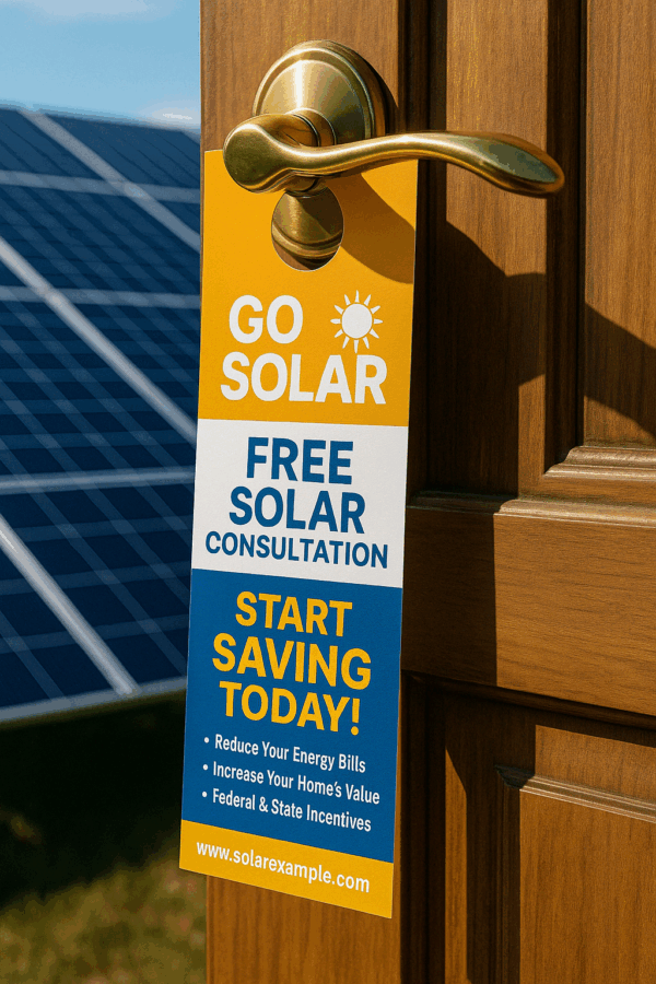 Free Door Hangers For Solar Promotions