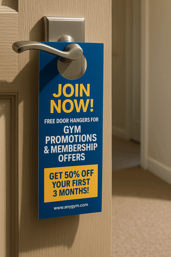 Free Door Hangers for Gym Promotions & Membership Offers