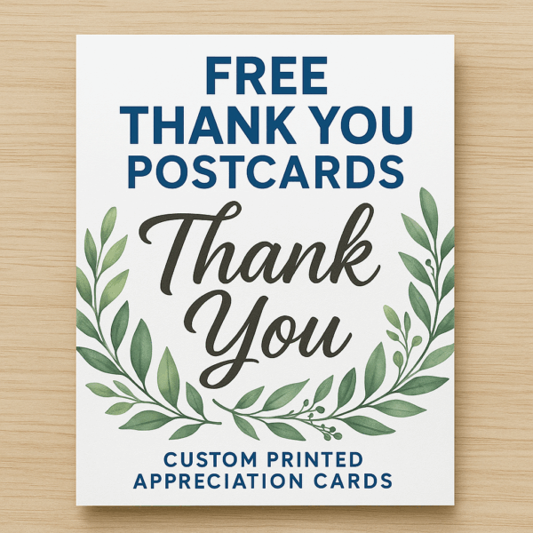 Free Thank You Postcards