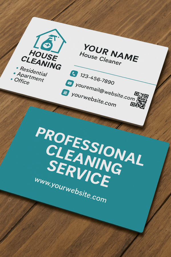 Free Business Cards for House Cleaners