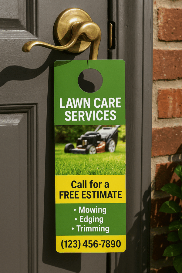 Free Door Hangers for Lawn Care Services & Estimates - Image 2