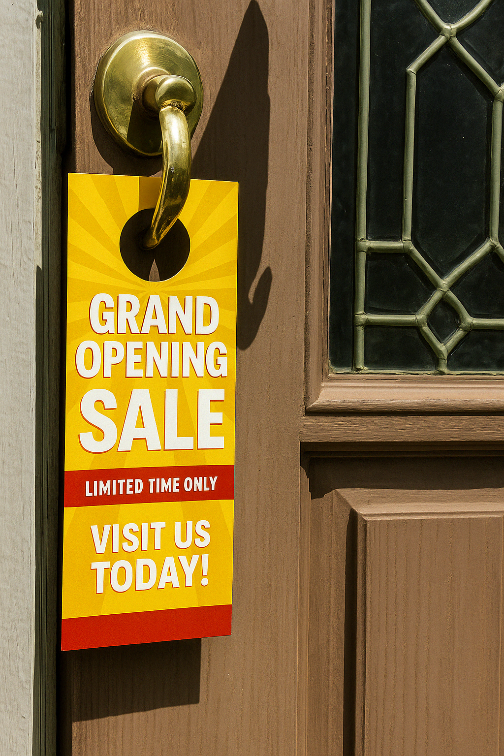 Free Door Hangers For Grand Openings & Store Sales