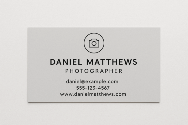 Free Photographer Business Cards