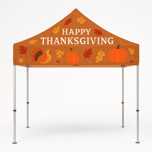 10x10 Aluminum Canopy Tent – Custom Thanksgiving Edition
