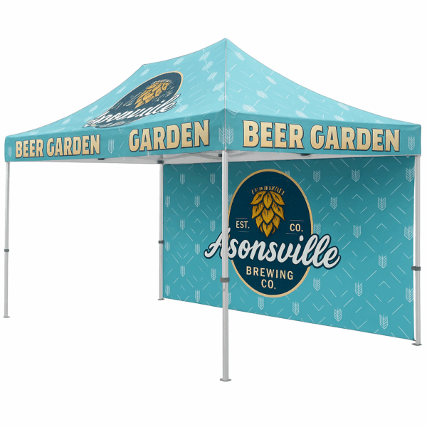15ft Canopy Tent Backwall – Custom Full-Color Print - Image 2