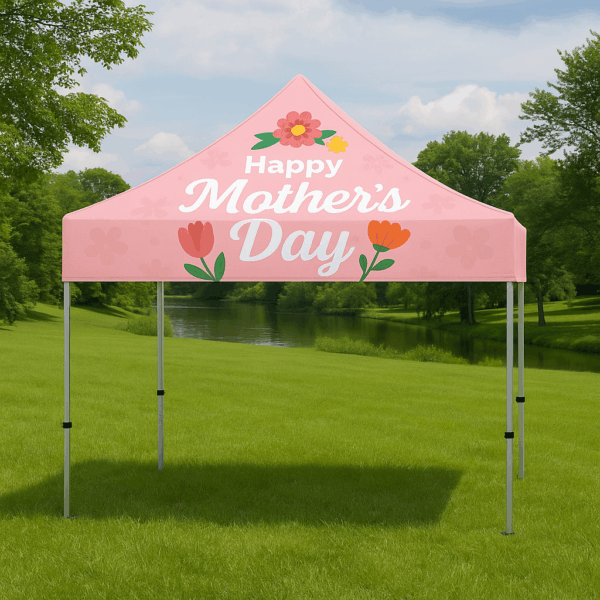 10x10 Aluminum Canopy Tent – Custom Mothers Day Tent